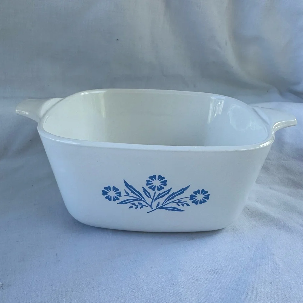 Vintage Corning Ware Blue Cornflower Baking Dishes Set of 4 Casserole Dishes